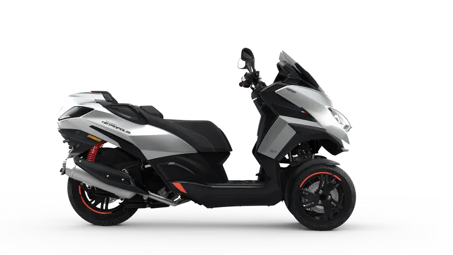 Peugeot Metrópolis GT gris claro 2026 derecha