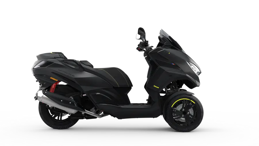 Peugeot Metrópolis GT negro mate 2026 vista derecha
