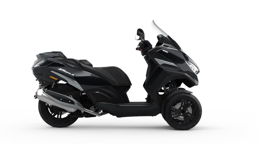 Peugeot Metrópolis GT negro 2026 vista derecha